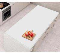 AECHY Silicone Mats for Worktops 120x60x0.2cm, Heat Resistant Mat Waterproof Kitchen Worktop Protector, Extra Large Silicone Mat, Nonstick Craft Mat Kitchen Placemats for Countertop, Translucent-White