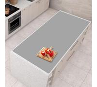 AECHY Silicone Mats for Worktops 120x60x0.2cm, Heat Resistant Mat Waterproof Kitchen Worktop Protector, Extra Large Silicone Mat, Nonstick Craft Mat Kitchen Placemats for Countertop, Dark Gray