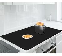 AECHY Silicone Mats for Worktops 90x60x0.2cm, Heat Resistant Mat Waterproof Kitchen Worktop Protector, Extra Large Silicone mat, Nonstick Craft Mat Kitchen Table Placemats for Countertop, Black