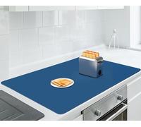 AECHY Silicone Mats for Worktops 90x60x0.2cm, Heat Resistant Mat Waterproof Kitchen Worktop Protector, Extra Large Silicone Mat, Nonstick Craft Mat Kitchen Table Placemats for Countertop, Blue