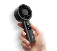 Aecooly Mighty Handheld Fan, Powerful Portable Fan, USB Rechargeable [10H Max Cooling Time], Mini Personal Battery Powered, Pocket for Summer, Gifts for Women, Girls -Black