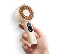 Aecooly Mighty Portable Fan, Powerful Handheld Fan, USB Rechargeable [10H Max Cooling Time], Mini Personal Battery Powered, Pocket for Travel, Summer, Gifts for Women, Girls -Black