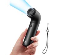 Aecooly Portable Handheld Fan, Powerful Turbo Mini Fan,15H Max Cooling Time,19000 RPM High Speed Aero Pro,6 Speeds Aluminum Case, Pocket Rechargeable Personal Small Travel GIfts for Women Men -Black
