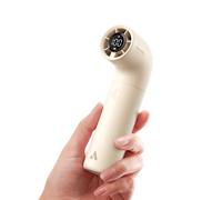 Aecooly Portable Handheld Fan, Powerful Turbo Mini Fan, 16500 RPM High Speed Aero, 14H Max Cooling Time, 5 Speeds Pocket Rechargeable Personal Small Travel GIfts for Women Men -Beige