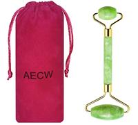 AECW Natural Jade Roller for Face Eyes Tool Jade Facial Roller Noiseless Facial Massage Roller