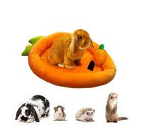 Aed,Carrot Shape Rabbit Beds,Soft Guinea Pig Mat Pads,Machine Washable Small Animal Sleep Bed for Chinchilla,Squirrel,Hedgehog,Rat,9.4"x 13.4"