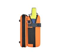 AED Defibrillator Storage Bag, Portable AED Storage Bag Emergency Instrument Container with Adjustable Shoulder Straps, Eye-catching Color, Suitable for AED120G3