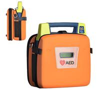 AED Defibrillator Storage Bag with Adjustable Strap, EVA Material, Wear-Resistant, Waterproof, Double-Sided Buckle and One Strap Design, Emergency Equipment Holder for Home, Office, Public Safety