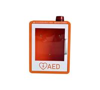 AED Defibrillator Storage Cabinet,Secure Wall-Mount Unit with Lock, Alarm, Glass Window & Rounded Safety Design,for Emergency at Home, Office and Public Places