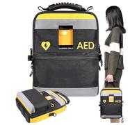 AED Storage Bag - Portable Defibrillator Pouch for Emergency Use with Adjustable Shoulder Straps & Reflective Strips for Home, Office, and Public Places