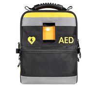 AED Storage Bag, Portable Defibrillator Pouch with Adjustable Shoulder Straps, 2-Way Zip, Reflective Strips for Home, Office, Hospital, Public Places