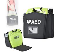 AED Storage Bag - Portable First Aid Defibrillator Container with Double-Layer Design, Adjustable Shoulder Strap, and Reflective Strips for Home and Public Use