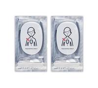 AED Trainer First Aid Training Kit CPR Teaching Machine Defibrillator First-aid Device Unit Voice Prompts English French Spanish German Dutch Danish Portuguese Languages (2X Child Pads)