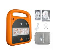 AED Trainer, Portable Training Device with 4 Scenarios, English Voice Prompts Only for First Aid Beginners Trainee Students
