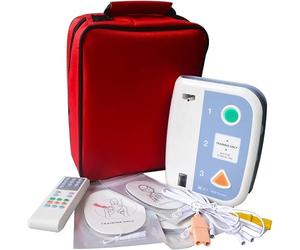 AED Trainer XFT-120C+ First Aid Training Kit CPR Teaching Machine Defibrillator First-aid Device Unit Voice Prompts English French Spanish German Dutch Danish Portuguese Languages (White XFT-120C)