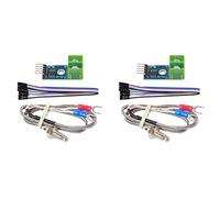 AEDIKO 2 Sets MAX6675 Module DC 3-5V with K Type Thermocouple Temperature Sensor Set with M6 Screw