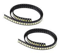 AEDIKO 200pcs 3528 (1210) SMD LED Diode Lights Chip White 6000K Super Bright Lighting Bulb Lamps Electronics Components Light Emitting Diodes (3.5mm x 2.8mm)