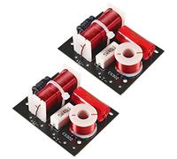 AEDIKO 2pcs 2 Way 400W Audio Speaker Frequency Divider Module 2 Way Treble/Bass 2 Unit Hi-Fi Audio Crossover Filter Frequency Distributor