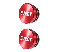 AEDIKO 2pcs Aluminum Dustproof Car Lighters Plugs Fire Missile Button 12-Volt Replacement Accessories Anodized Car Decorations Compatible with Most Vehicles Autos Cars (2pcs EJECT)