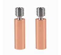 AEDIKO 2pcs CR10 All Metal Bimetal Heatbreak Smooth Bi-Metal Copper Titanium TC4 Throat High Temperature for 3D Printer CR10 Ender3 pro Ender 5 CS3 Hotend