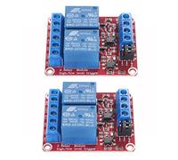 AEDIKO 2pcs DC 24V Relay Module 2 Channel Relay Switch with Optocoupler Isolation High/Low Level Trigger