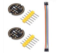 AEDIKO 2pcs INMP441 Omnidirectional Microphone Module High Precision 24 Bit Data I2S Interface Digital Output High Sensitivity with 10 Pin Jumper Cable M/F