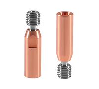 AEDIKO 2pcs Smooth Heatbreak Upgrade All Metal Titanium and Copper Bimetal Throat Nozzle for Ender 3 V2 Ender 3 Pro CR10 3D Printer Hotend