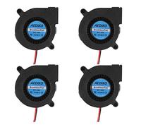 AEDIKO 4pcs 5015 Cooling Blower 3D Printer DC 24V Dual Ball Bearing 50x50x15mm 0.17A Turbo Cool Fan
