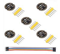 AEDIKO 5pcs INMP441 Omnidirectional Microphone Module High Precision 24 Bit Data I2S Interface Digital Output High Sensitivity with 10 Pin Jumper Cable M/F