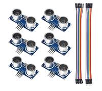 AEDIKO 6pcs HC-SR04 Ultrasonic Module Distance Sensor with Dupont Wire Cable