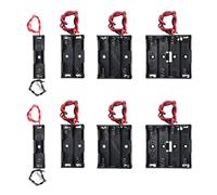 AEDIKO 8pcs AA Battery Holder 2pcs Single AA Battery Holder 2pcs 2x 1.5V 2 AA Battery Holder 2pcs 3 AA Battery Holder with Wires 2pcs 4x 1.5V 4 AA Battery Holder