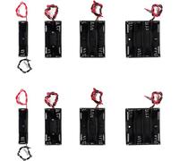 AEDIKO 8pcs AAA Battery Holder with Leads 2pcs Single AAA Battery Holder 2pcs 2x 1.5V 2 AAA Battery Holder 2pcs 3 AAA Battery Holder with Wires 2pcs 4x 1.5V 4 AAA Battery Holder with Leads