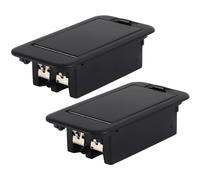 AEDIKO 9V Battery Cover Battery Box Case Compartment for Active Guitar Bass (2pcs)