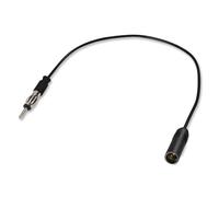 AEDIKO Car Radio Antenna Extension Cable 50cm DIN Plug Connector Male to Female FM AM Radio Coaxial Extension Cable for Vehicle Truck Stereo CD Media Player