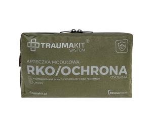 AedMax Trauma Kit A Modular First Aid Kit Green - CPR/PPE