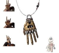 AEDNX Mechanical Bionic Hand Pendant,Movable Finger Joints Robot Hand Charm Jewelry,Steampunk Mechanical Hands Pendant Necklace, Movable Finger Joints Robot Hand Charm Jewelry Gift for Men Women, One
