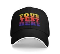 AEDOSW Custom Baseball Cap with Text Photo or Logo - Personalized Unisex Adjustable Buckle Hat, Gift for Men, Women, Friends