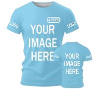 AEDOSW Custom T-Shirts for Men Women Personalized Unisex Crewneck Tee Shirt - Customize Your Image Design with Your Photo Text Logo ,Personalized T Shirt Customized Shirts Tee Front Adult Back