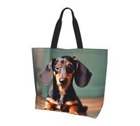 aeegda Cute Dachshund Duggee Print Stylish Lightweight Large Capacity Shoulder Bag Unisex Crossbody Bags Daily Travel