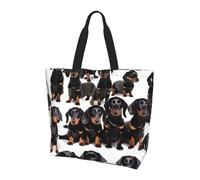 aeegda Dachshund Weiner Pet Dog Print Stylish Lightweight Large Capacity Shoulder Bag Unisex Crossbody Bags Daily Travel