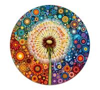 AEEKDOOK Puzzles for Adults 1000 Pieces, Rainbow Dandelion Jigsaw Puzzles 1000 Pieces for Adults, Impossible Cool Hard Fun Puzzles with Letters On Back, Spring Gift and Decoration (26.5 * 26.5in)