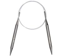 Aeelike 10mm Circular Knitting Needles 100cm, Metal Circular Needles with Flexible Cable, Fixed Stainless Steel Knitting Pins, Long Round Knitting Needles for Chunky Blankets Large, Size US 15