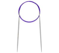 Aeelike 2.75mm Circular Knitting Needles 120cm, 2.75mm Stainless Steel Round Knitting Needles for Beginners, 47 inch Long Metal Fixed Circular Needles for Knitting Socks, Hat, Sweater, Scarf, Blanket