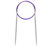 Aeelike 3.5mm Circular Knitting Needles 120cm, 3.5mm Stainless Steel Round Knitting Needles for Beginners, 47 inch Long Metal Fixed Circular Needles for Knitting Socks, Hat, Sweater, Scarf, Blanket