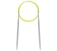 Aeelike 3.75mm Circular Knitting Needles 120cm, 3.75mm Stainless Steel Round Knitting Needles for Beginners, 47 inch Long Metal Fixed Circular Needles for Knitting Socks, Hat, Sweater, Scarf, Blanket