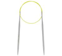 Aeelike 3.75mm Circular Knitting Needles 60cm, 3.75mm Stainless Steel Round Knitting Needles for Beginners, 24 inch Long Metal Fixed Circular Needles for Knitting Socks, Hat, Sweater, Scarf, Blanket