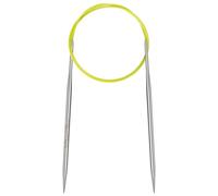 Aeelike 3.75mm Circular Knitting Needles 80cm, 3.75mm Stainless Steel Round Knitting Needles for Beginners, 32 inch Long Metal Fixed Circular Needles for Knitting Socks, Hat, Sweater, Scarf, Blanket