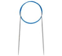 Aeelike 3mm Circular Knitting Needles 120cm, 3mm Stainless Steel Round Knitting Needles for Beginners, 47 inch Long Metal Fixed Circular Needles for Knitting Socks, Hats, Sweaters, Scarves, Blankets