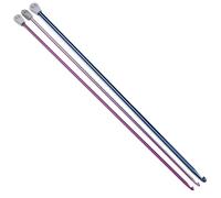 Aeelike 3pcs Aluminum Extra Long Tunisian Crochet Hooks Set, Size E/3.5mm, 4.5mm, I/5.5mm, Multicolored, for DIY Crochet Projects and Crafts for Beginners and Crochet Lovers