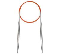 Aeelike 6mm Circular Knitting Needles 120cm, 6mm Stainless Steel Round Knitting Needles for Beginners, 47 inch Long Metal Fixed Circular Needles for Knitting Socks, Hats, Sweaters, Scarves, Blankets